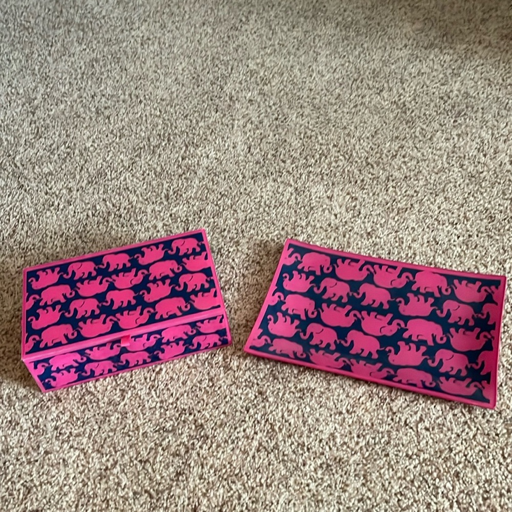 Lilly Pulitzer Jewelry Box and Tray